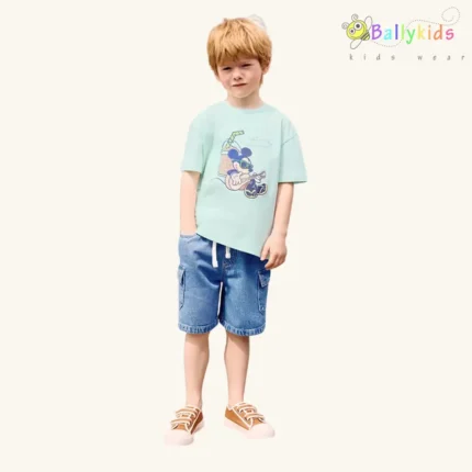 تیشرت نخی پسرانه میکی موس منگو